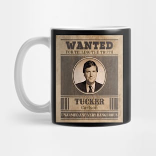 Tucker Carlson Wanted Mug